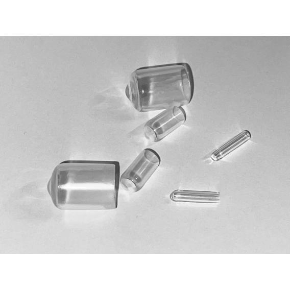 Set von 150 flexiblen Hülsen (Außenkappe, Hülse, rund, 2.0 mm, transparent) [O-RO-2.0-T-S]