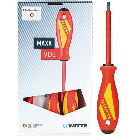 Witte VDE-Schraubendreher-Satz Torx 5tlg MAXX VDE