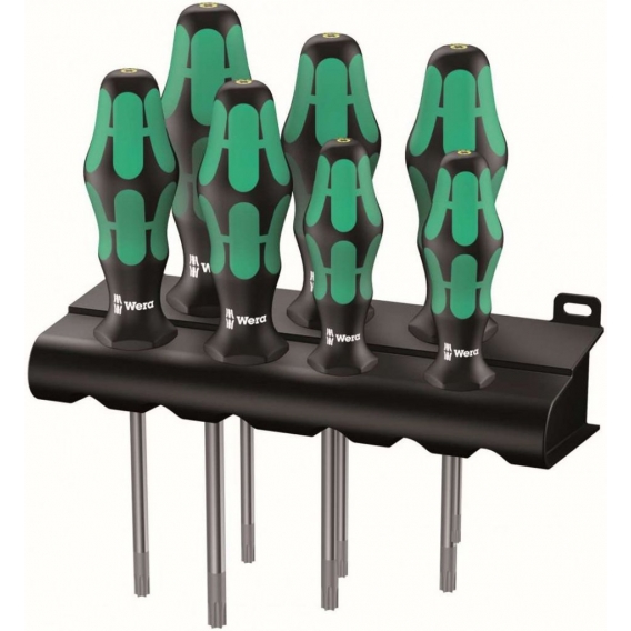 Wera 367/7 TORX® HF Kraftform Plus Schraubendrehersatz mit Haltefunktion + Rack  05223161001