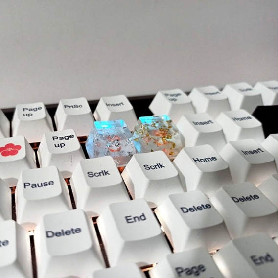 AcserGery DIY Resin Backlit Dye Upgrade Keycap 1PC Cherry Profile Custom Keycap R4