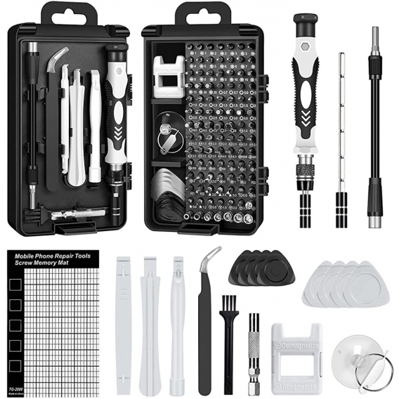 AcserGery 120 in 1 Mini-Set Präzisions-Schraubendreher-Kit Werkzeuge Kleine Box Torx-Schraubendreher Computer-Laptop-Demontage f