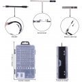 AcserGery 126-in-1-Präzisions-Schraubendreher-Kit-Werkzeuge, tragbares Torx-Magnet-Schraubendreher-Kit, mit vollständigem Dreiec