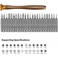 Pyzl Tragbares 25-in-1-Schraubendreher-Reparatur-Werkzeug-Set, Pentalobe P5 Torx T5-Schraubendreher für Computer, MacBook Pro, T