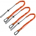 Pyzl Sharp Tool Lanyard, 3-teiliges einziehbares Sicherheitswerkzeug-Lanyard mit Einzelkarabiner und verstellbarem Schlaufenende