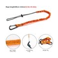 Pyzl Sharp Tool Lanyard, 3-teiliges einziehbares Sicherheitswerkzeug-Lanyard mit Einzelkarabiner und verstellbarem Schlaufenende