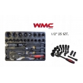 WMC Steckschlüssel 25 Stück 1/2" KIT