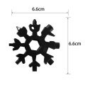 Multifunktionaler Schneeschlüssel Mehrzweck-Sechskantschlüssel aus Kohlenstoffstahl Universelles tragbares Schneeschlüssel-Handw