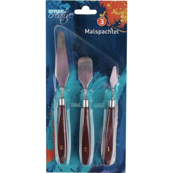 3 Malspachtel / Set mit 3 verschiedenen Größen 1 + 2 + 5