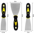 AcserGery 3-teiliges Beschichtungsmesser, DIY-Spachtel, Edelstahl-Spachtel-Set Beschichtungsmesser 1,5, 2, 3 Zoll, 3 Stück