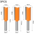 AcserGery 3 Stück 8 mm gerader Cutter Holzbearbeitungsschneider Extra langer Cutter Shading Cutter Straight Bit