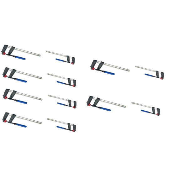 12 St. Set Schraubzwinge 150/200/250*50mm je 4 Leimzwinge Klemmzwinge Temperguss