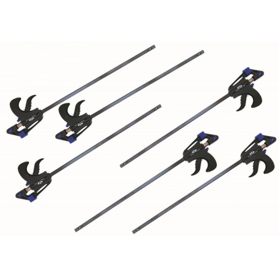 6x Schnellspannzwinge 100 mm Einhandzwinge Klemmzwinge Schraubzwingen