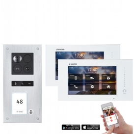 More about Video Türsprechanlage mit Smartphone App für 1 Familienhaus mit Bewegungsmelder, 2x Monitore, Balter ERA WLAN