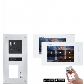 More about Video Türsprechanlage mit Smartphone App für 2 Familienhaus mit Bewegungsmelder, 2x Monitore, Balter ERA WLAN