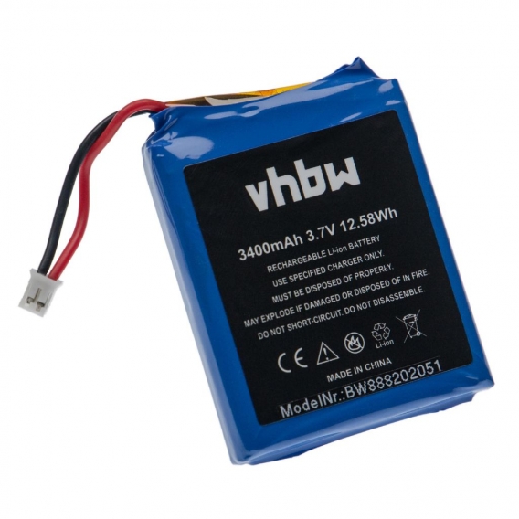 vhbw Akku kompatibel mit Technaxx TX-59+ Türsprechanlage, Video-Türklingel (3400mAh, 3,7V, Li-Ion)