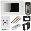 KKmoon? 7 ¡±Kabel-Video-Tuersprechanlage Visual Intercom Tuerklingel mit 1 * 800x480 Innenmonitor + 1 * 700TVL Aussenkamera-Unte