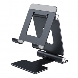 More about Handy Stehen Verstellbare, desktop-Halter Aluminium Tragbare Telefon Dock Kompatibel mit  5 6 7 8 11  Mini X XR XS Max Farbe Gra