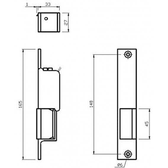 KOTARBAU® Elektrisches Türschloss R2 12 V Links elektromagnetisches Gleichstromschloss Kathodenschloss elektrisches Schloss für 