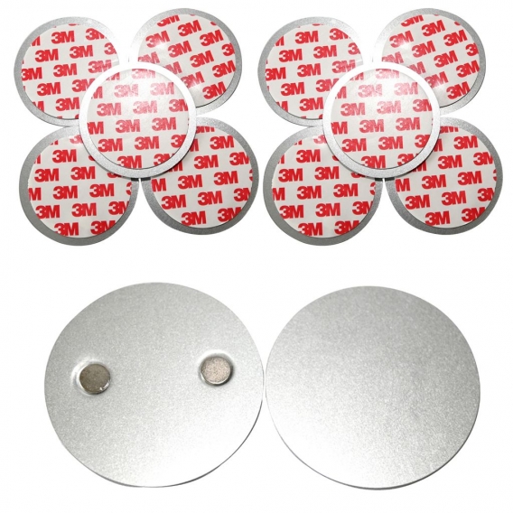 10er SET Rauchmelder Magnethalter - Selbstklebend für die meisten Rauchmelder - 3M Klebepads mit Magnethalterung zur einfachen B