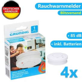 More about 4x GRUNDIG Rauchmelder inkl. 9V Batterie EN 14604  Rauchwarnmelder