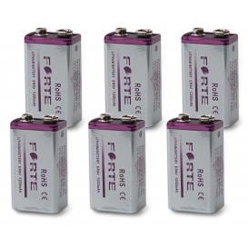 More about 6 x 9V Lithium Blockbatterie Rauchmelder 1200mAh Feuermelder E Block Batterie