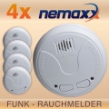 4x Nemaxx WL2 Funkrauchmelder