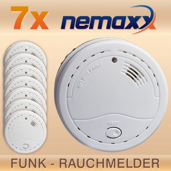 7x Nemaxx WL2 Funkrauchmelder