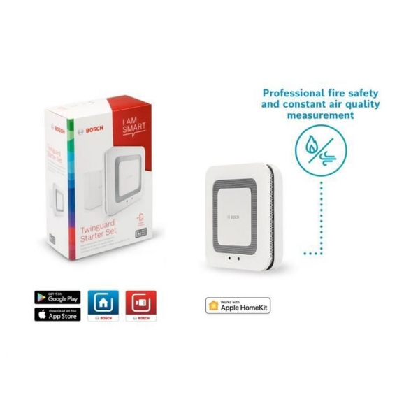 BOSCH SMART HOME Connected Rauchmelder (Lieferung ohne Smart Home Controller, Connected Alarm)