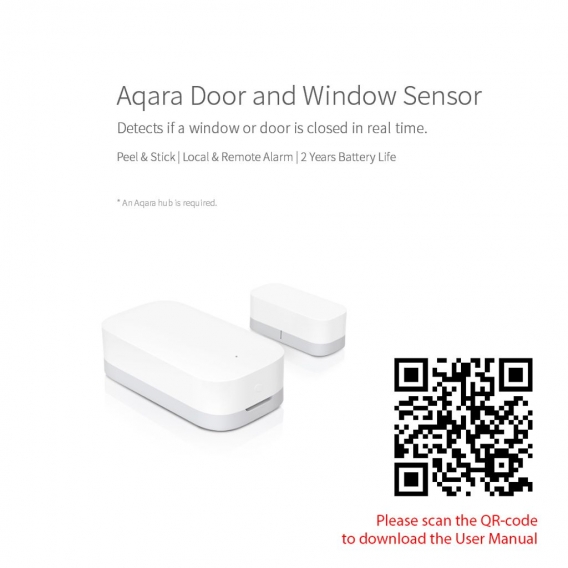 Aqara Tuer- und Fenstersensor ZigBee Wireless Connection APP-Steuerung Smart Home-Geraete funktionieren mit Android iOS