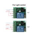 Smart Home 433 MHz DC 12V 1CH Drahtloser Fernschalter Relais Empfaenger Sender Universelles Fernbedienungsschaltermodul und HF-S