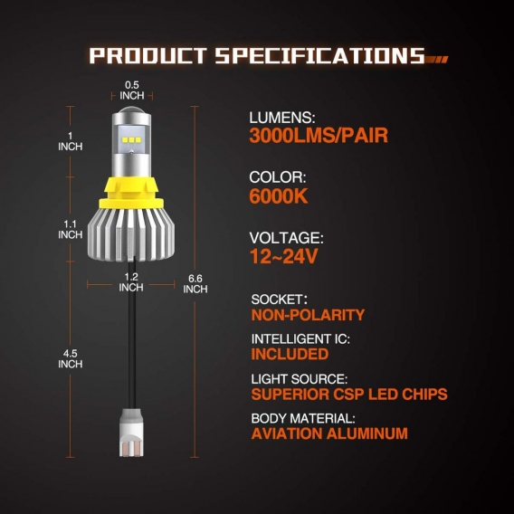 912 921 T15 LED-Lampen 3000 Lumen Canbus Fehlerfrei 902 904 906 W16W Extrem helle, überlegene LED-Chips Plug & Play 6000k für Ba