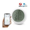 eWelink Smart ZigBee-Temperatur-Feuchtigkeitssensor mit LCD-Bildschirm Hochgenauer T & H-Sensor Arbeiten mit der Gateway Hub Hom