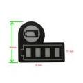 Haltbarer Batterie-LED-Schlüsselaufkleber, BL1830 BL1430 Batteriekapazitäts-Aufkleber für Makita 18V 14,4V Lithium-Batterie (10 