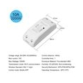 Tuya WiFi Smart Switch 10A / 2200W Funkfernschalter Timer APP Steuerung Universal Smart Home Automation Modul Sprachsteuerung Ko