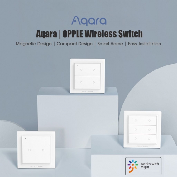 Xiaomi Youpin Aqara | OPPLE Drahtloser Switch Smart Homekit Arbeiten mit dem magnetischen Wandschalter Zigbee 3.0 der Mi Home Ap