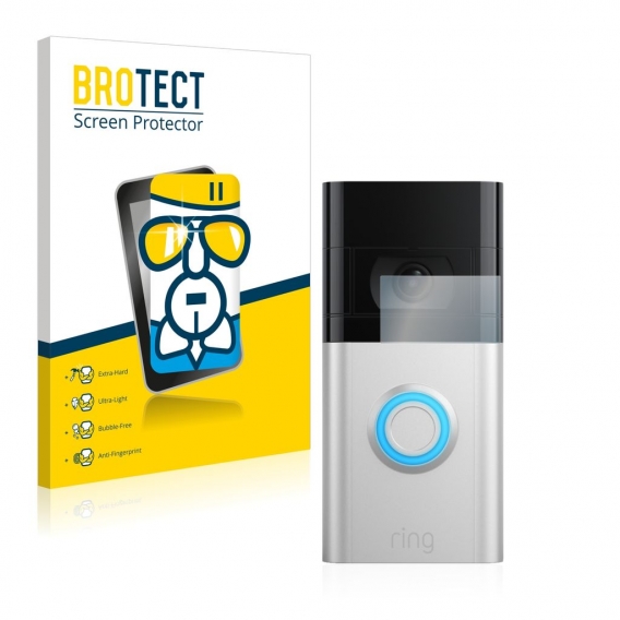 BROTECT AirGlass Flexible Panzerglasfolie für Ring Video Doorbell 3 Klar Transparent