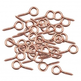 More about 12 x 50 Stk. Tiny Mini Eye Pins Eyepins Hooks Ösen Screw Threaded Peg 16 X 7 Mm