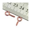 12 x 50 Stk. Tiny Mini Eye Pins Eyepins Hooks Ösen Screw Threaded Peg 16 X 7 Mm