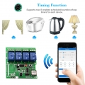 eWeLink USB DC5V Wifi Switch Wireless Relay Module Smart Home Automation Modules Phone APP Remote Control Timer Switch Alexa Goo