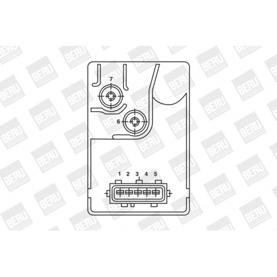 BorgWarner (BERU) Steuergerät Glühzeit für TALBOT Horizon Schrägheck