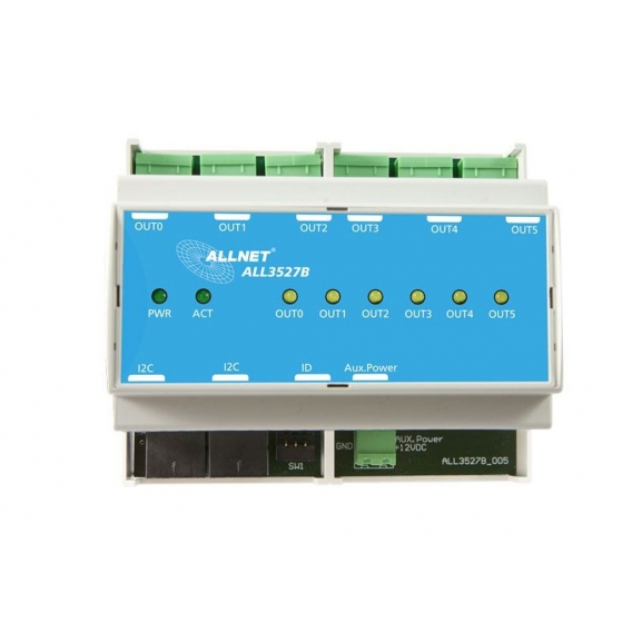 ALLNET ALL3527B / 6-fach 250V/16A Relais DIN Hutschiene