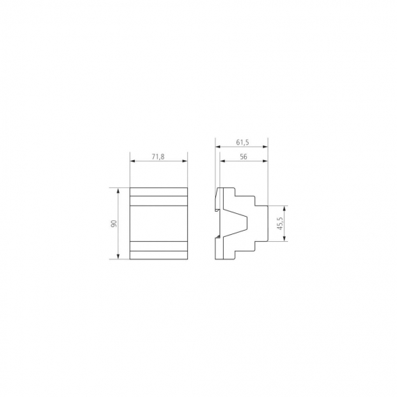 Theben 4940270 Schaltaktor DM 2 T KNX Dimmaktor FIX1 2fach