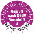 2500 Prüfetiketten 18 mm  nach DGUV Vorschrift 4 Prüfplaketten 2020-2025
