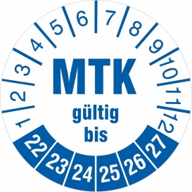 More about 200 Prüfetiketten MTK Prüfung 18mm  bis Prüfplaketten 2022-27