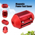 AUDEW Universal Magnetic Gas Benzin Diesel Fuel Saver Fahrzeug Saving Economizer (Rot) für Auto Motorräder