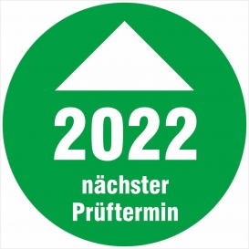 More about 200 Prüfplaketten 2022 mit Pfeil Prüfetiketten nächster Prüftermin 18 mm