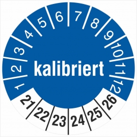 More about 500 Prüfetiketten kalibriert 2021-2026 Aufkleber Prüfplakette 30 mm