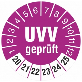 More about 200 x Prüfplakette UVV  Prüfung 18 mm Prüfetikett 2020-2025