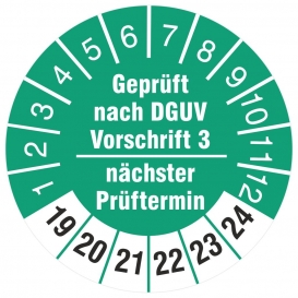 More about 1000 Prüfetiketten 30 mm  nach DGUV Vorschrift 3 nächster Prüftermin 2019