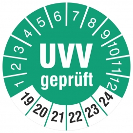 More about 1000 Prüfplaketten 30 mm Prüfetiketten UVV  2019-2024 türkis